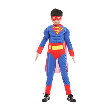 Costum cu muschi superman pentru baieti