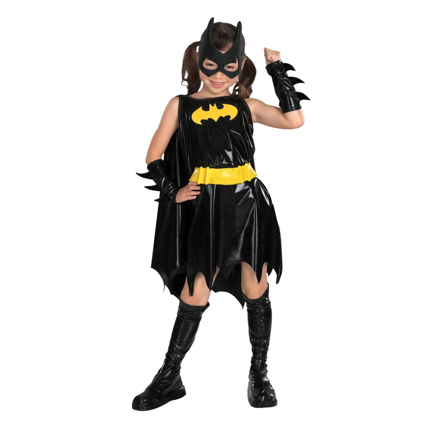 Costum Batgilr Deluxe pentru fete, Marime 100-110 cm, Varsta 3-4 ani fotografia produsului
