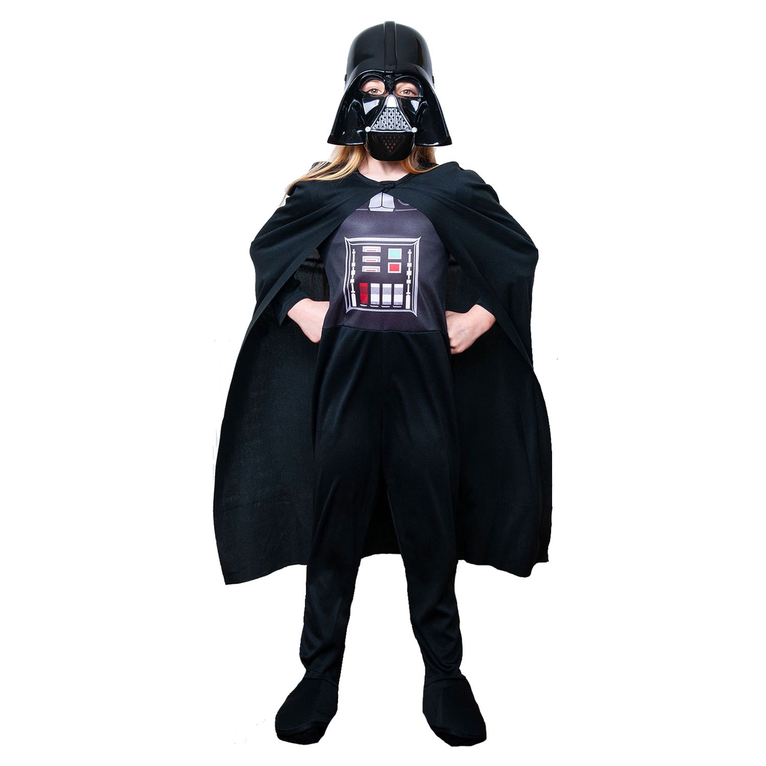 Costum Darth Vader,  Star Wars pentru baiat, Varsta 5-6 ani, Marime 116 cm fotografia produsului