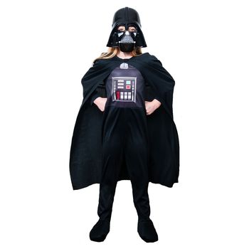 Costum Darth Vader,  Star Wars Pentru Baiat, Varsta 5-6 Ani, Marime 116 Cm