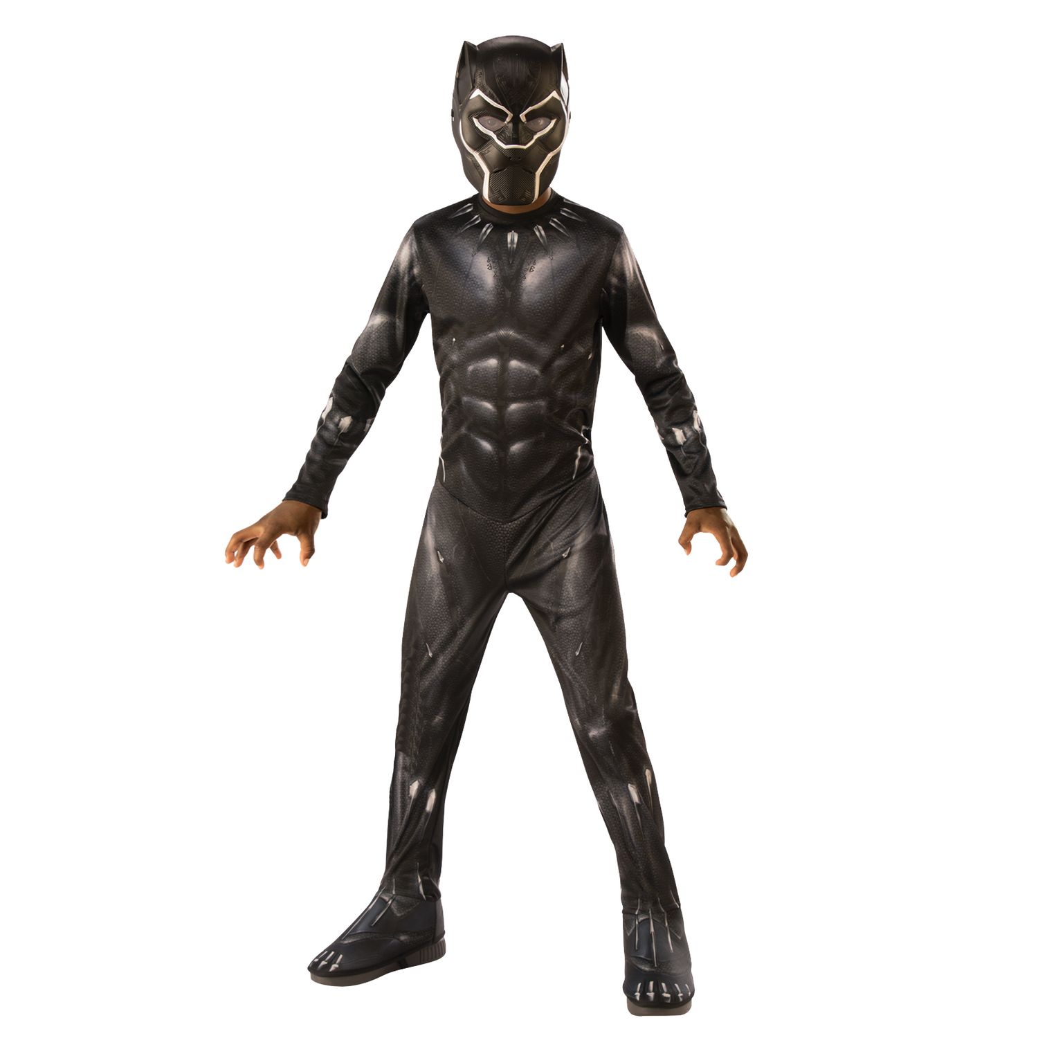 Costum Deluxe Black Panther,  pentru baiat - Civil War, Marime 120-130 cm, Varsta 5-7 ani fotografia produsului
