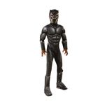 Costum cu muschi Black Panther Deluxe,  pentru baiat - Avengers, Marime 135-150 cm, Varsta 8-10 ani fotografia produsului