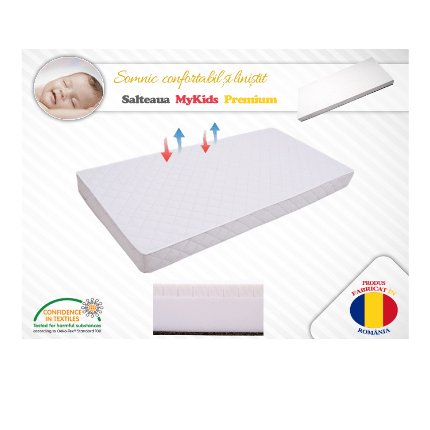 Saltea MyKids Premium 160x80x14 (cm) fotografia produsului
