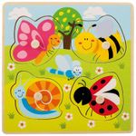 Joueco - Puzzle din lemn 4 piese, Insecte fotografia produsului View 2 S