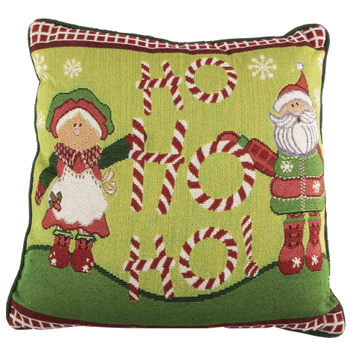 Perna decorativa ho ho ho unique living, forma patrata, 40 x 40 cm, multicolor