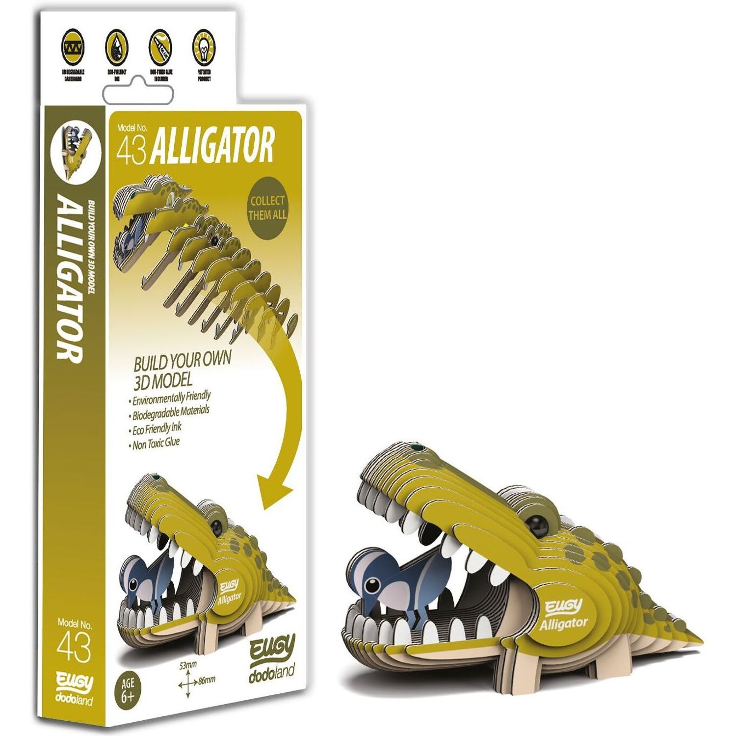 DIY Animale 3D Eugy Aligator Brainstorm Toys D5009 fotografia produsului View 2 L