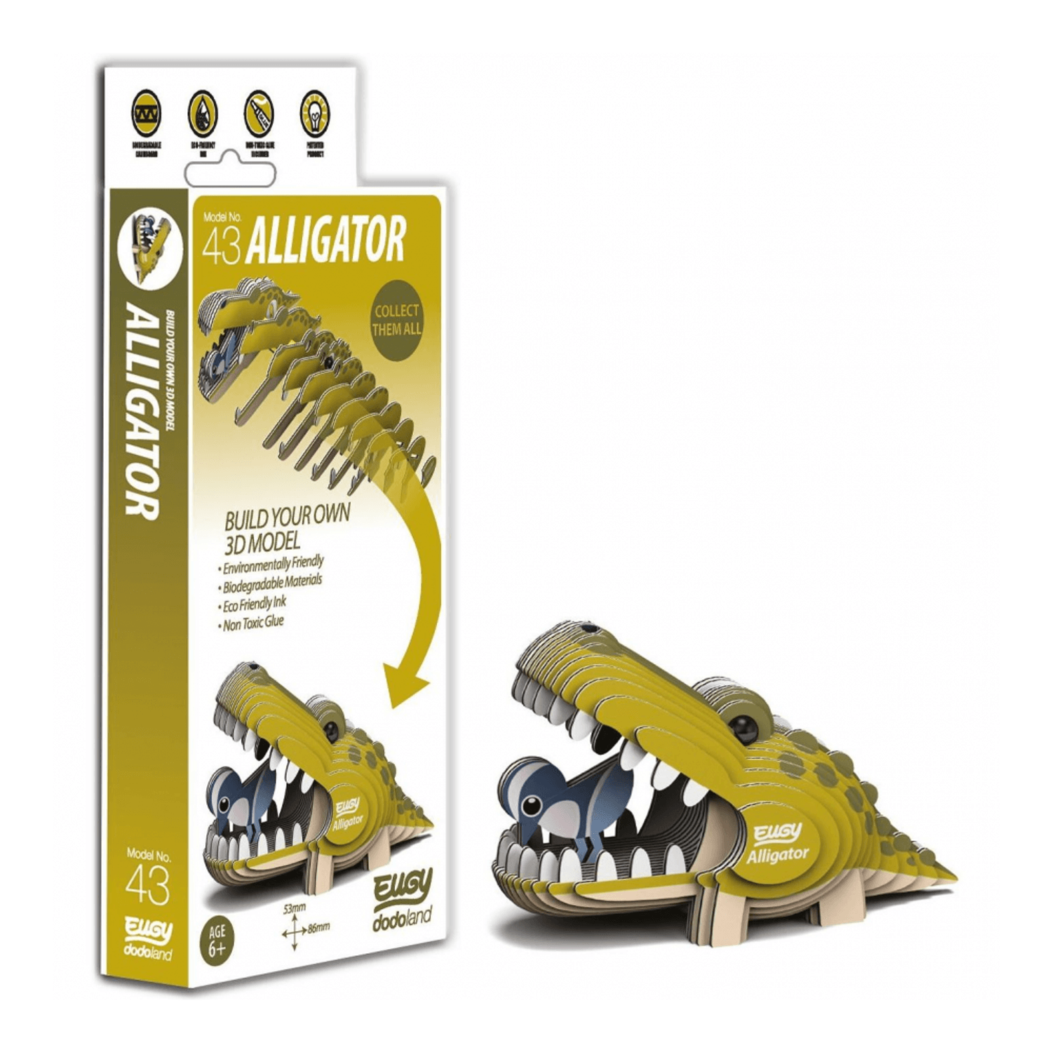 DIY Animale 3D Eugy Aligator Brainstorm Toys D5009 fotografia produsului