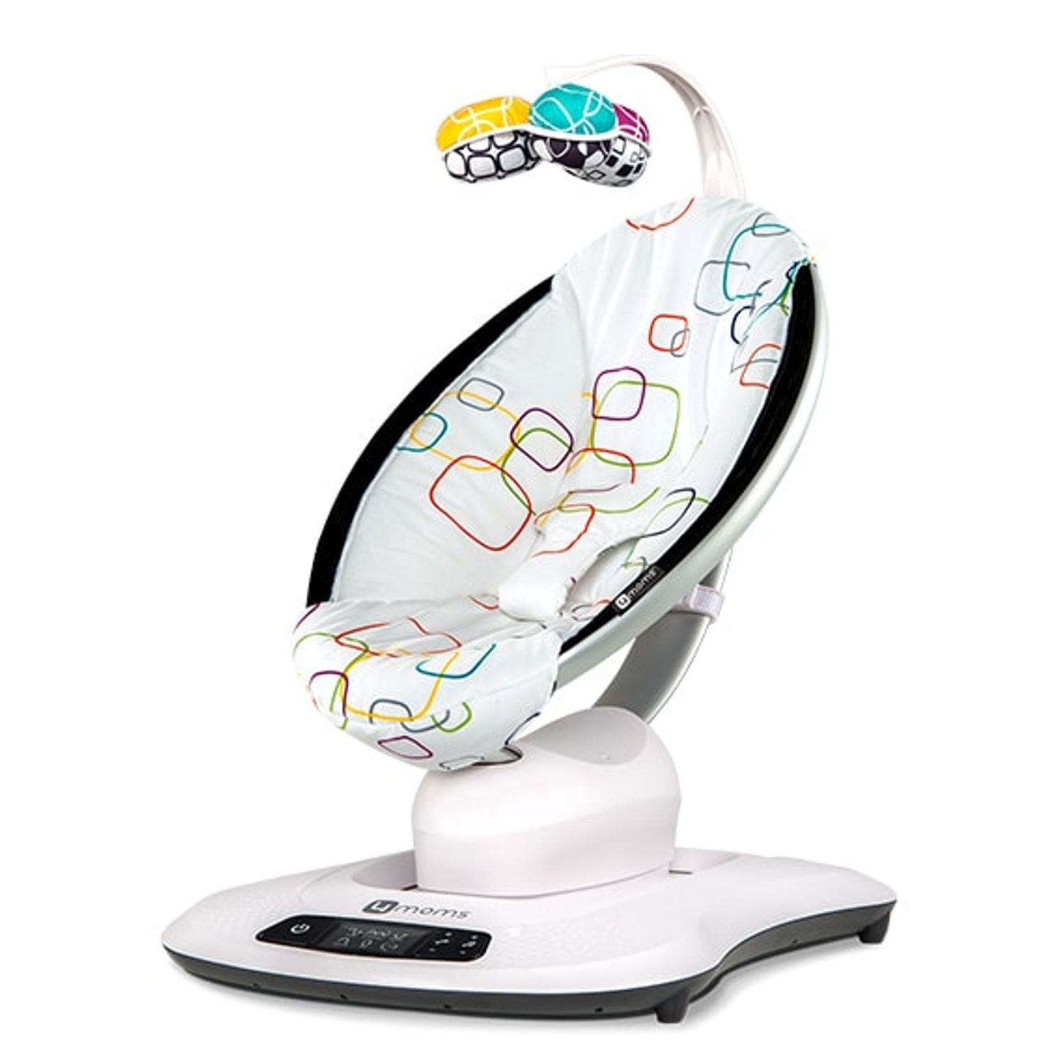 Fotoliu Balansoar Bebelusi 4MOMS MamaRoo 4.0 Plush Multicolor fotografia produsului View 4 L