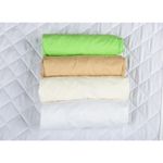 BabyNeeds - Set 4 cearceafuri cu elastic 140x70 cm, Cappuccino+Crem+Alb+Verde fotografia produsului View 2 S