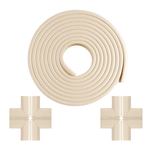 Set Rola protectie multifunctionala XXL de 6m si 8 aparatori moi pentru colturi Bambinice BN008_Bej fotografia produsului