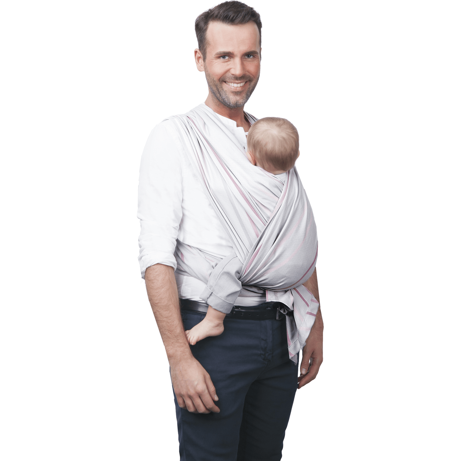 Sling Be Close N17 EKO Womar Zaffiro AN-EK-17_Gri/Roz fotografia produsului View 4 L