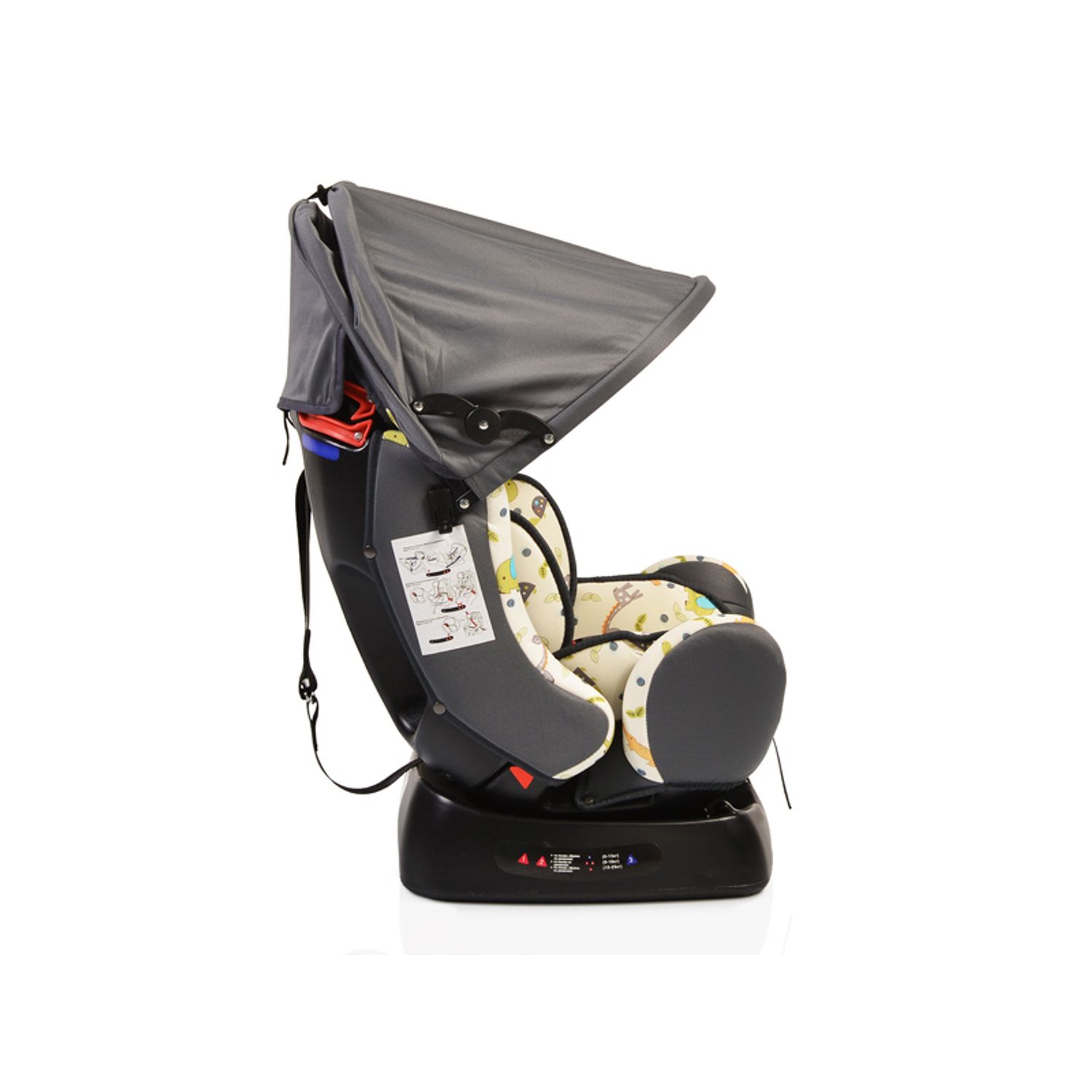 Scaun auto 0-25 kg Cangaroo Guardian Gri fotografia produsului View 2 L