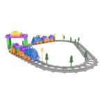 Set Tren 93 piese Magic Blocks Ucar Toys UC74 fotografia produsului