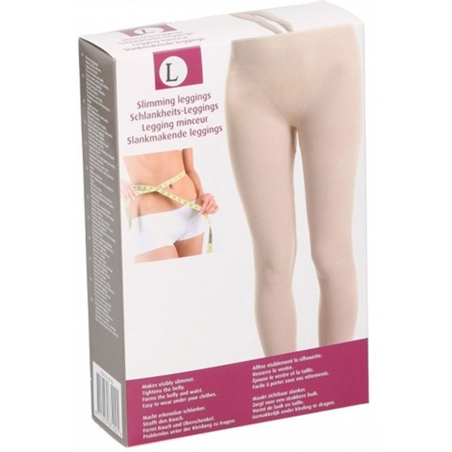 Leggings modelatori pentru femei, Crem M fotografia produsului View 2 L
