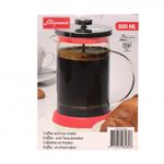 Infuzor cafea si ceai Elegance, sticla, 800 ml, rosu fotografia produsului View 2 S