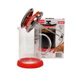 Infuzor cafea si ceai Elegance, sticla, 800 ml, rosu fotografia produsului View 3 S