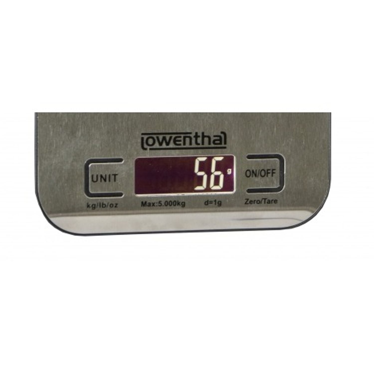 Cantar digital de bucatarie inox lowenthal, 5 kg, 2 baterii AAA 1.5 V fotografia produsului View 2 L