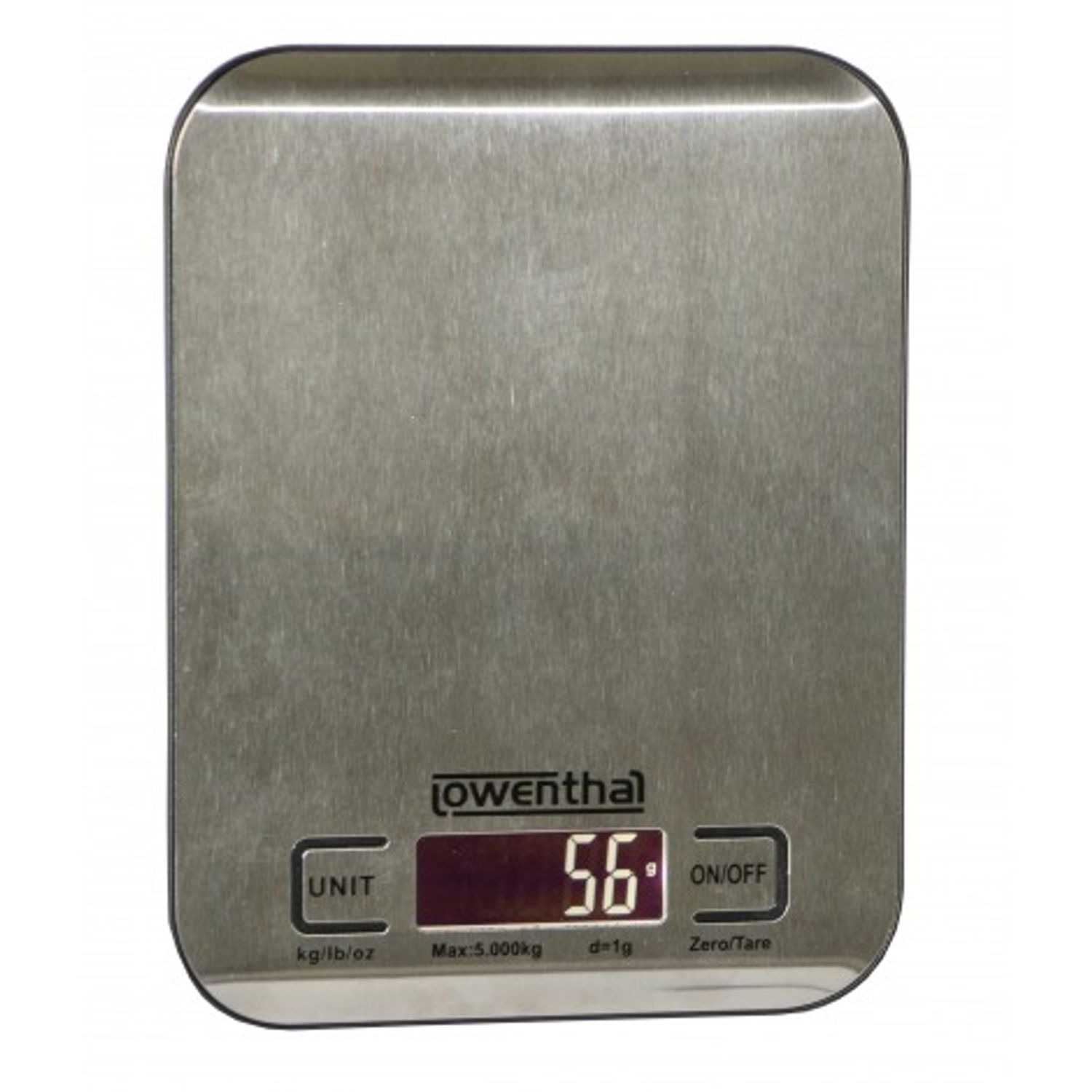 Cantar digital de bucatarie inox lowenthal, 5 kg, 2 baterii AAA 1.5 V fotografia produsului