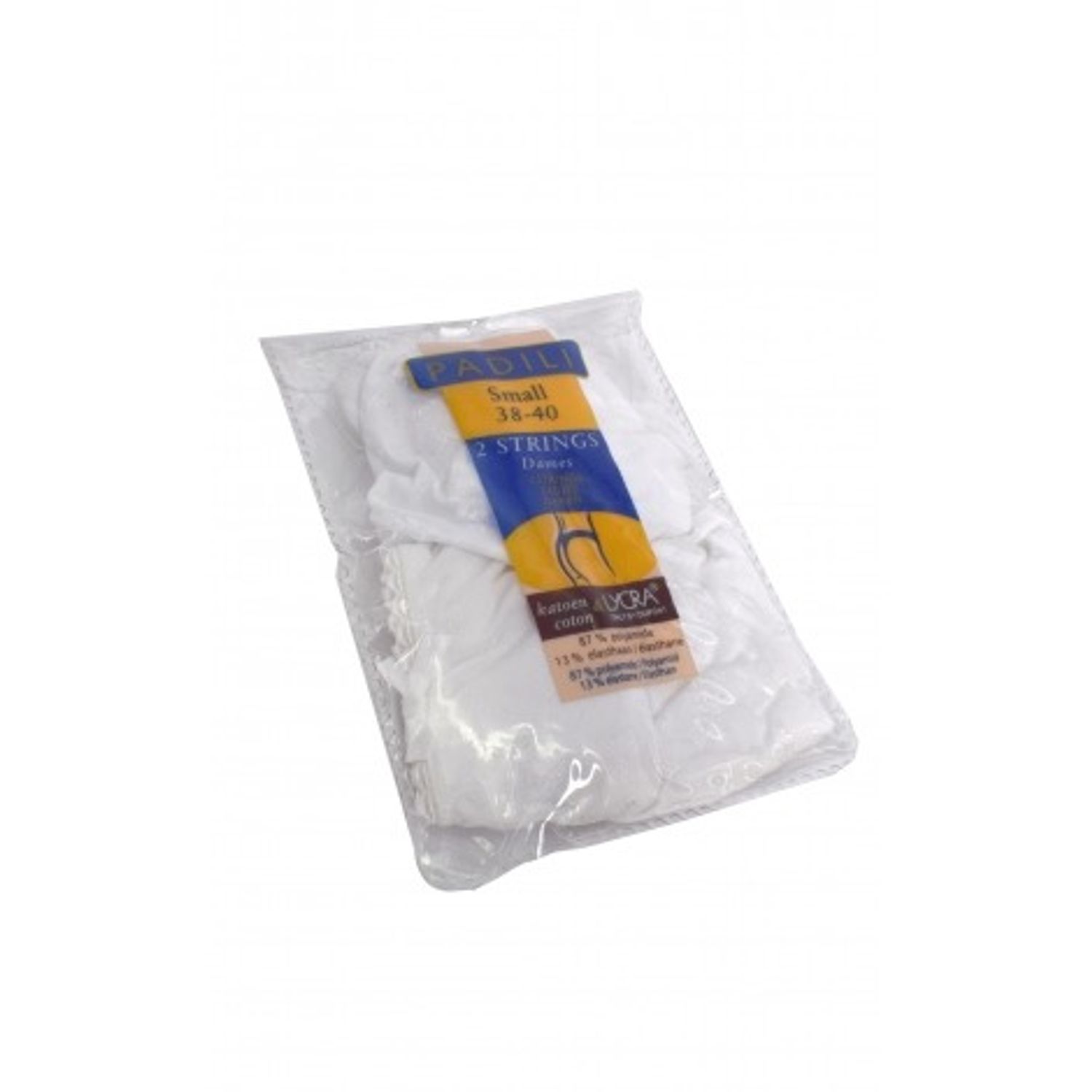 Set 2 bucati chiloti dama, string, culoare alb, 38-40 EU (S) fotografia produsului View 2 L