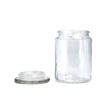 Borcan condimente cu capac din sticla, 1 l, transparent