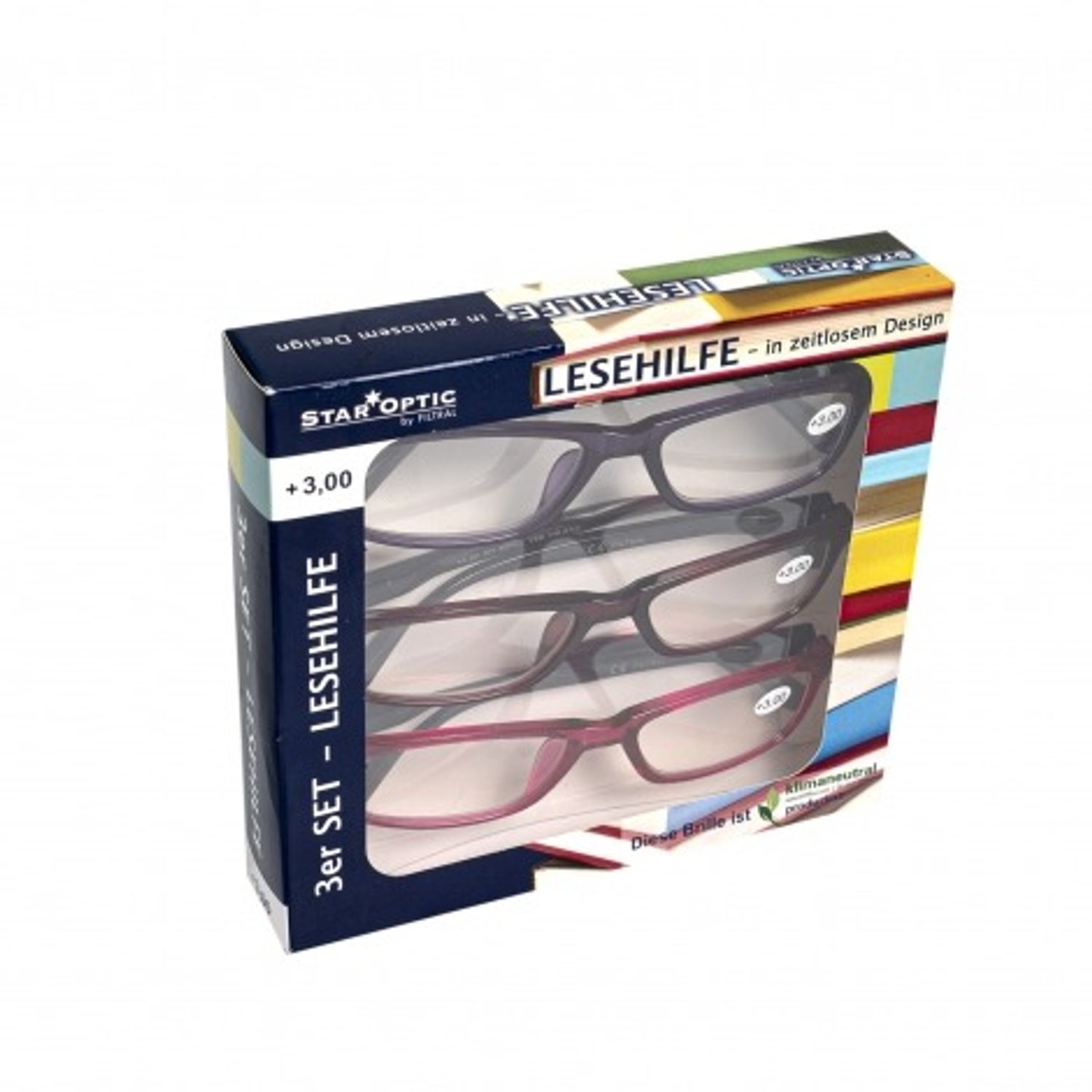 Set 3 Ochelari de vedere cu dioptrii + 1.50 Star optic, multicolor fotografia produsului View 2 L