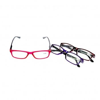 Set 3 ochelari de vedere cu dioptrii + 1.50 star optic, multicolor