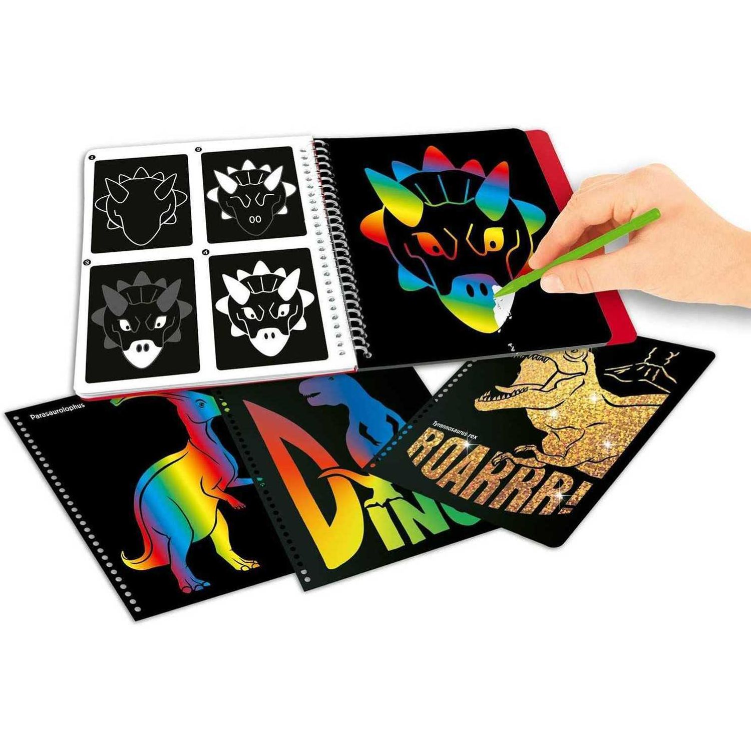 Carte Magic Scratch Dino World Depesche PT10833 fotografia produsului View 3 L