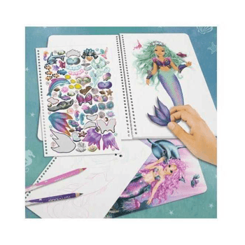Carte de colorat Fantasy Mermaid Depesche PT10036 Depesche