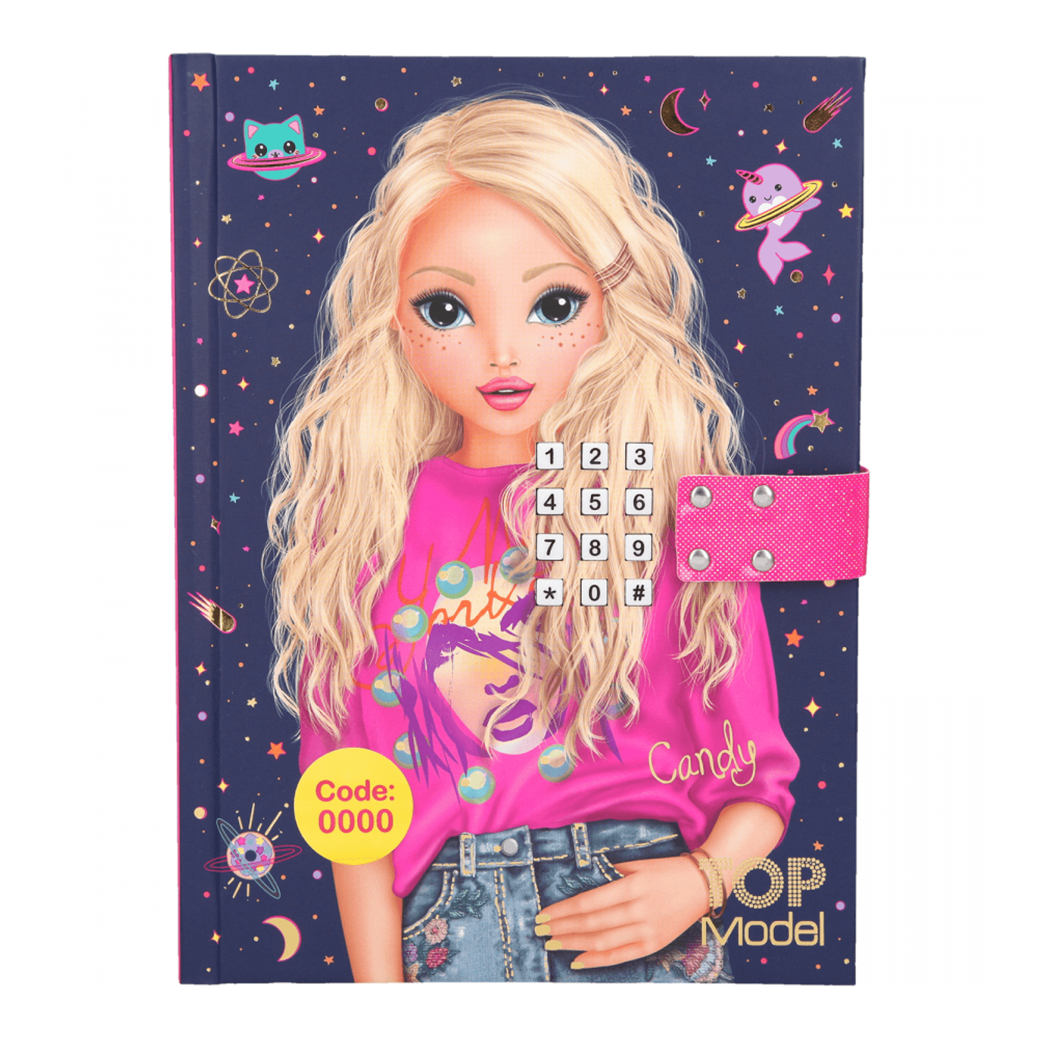 Jurnal cu cod si muzica Top Model Depesche PT10298 fotografia produsului
