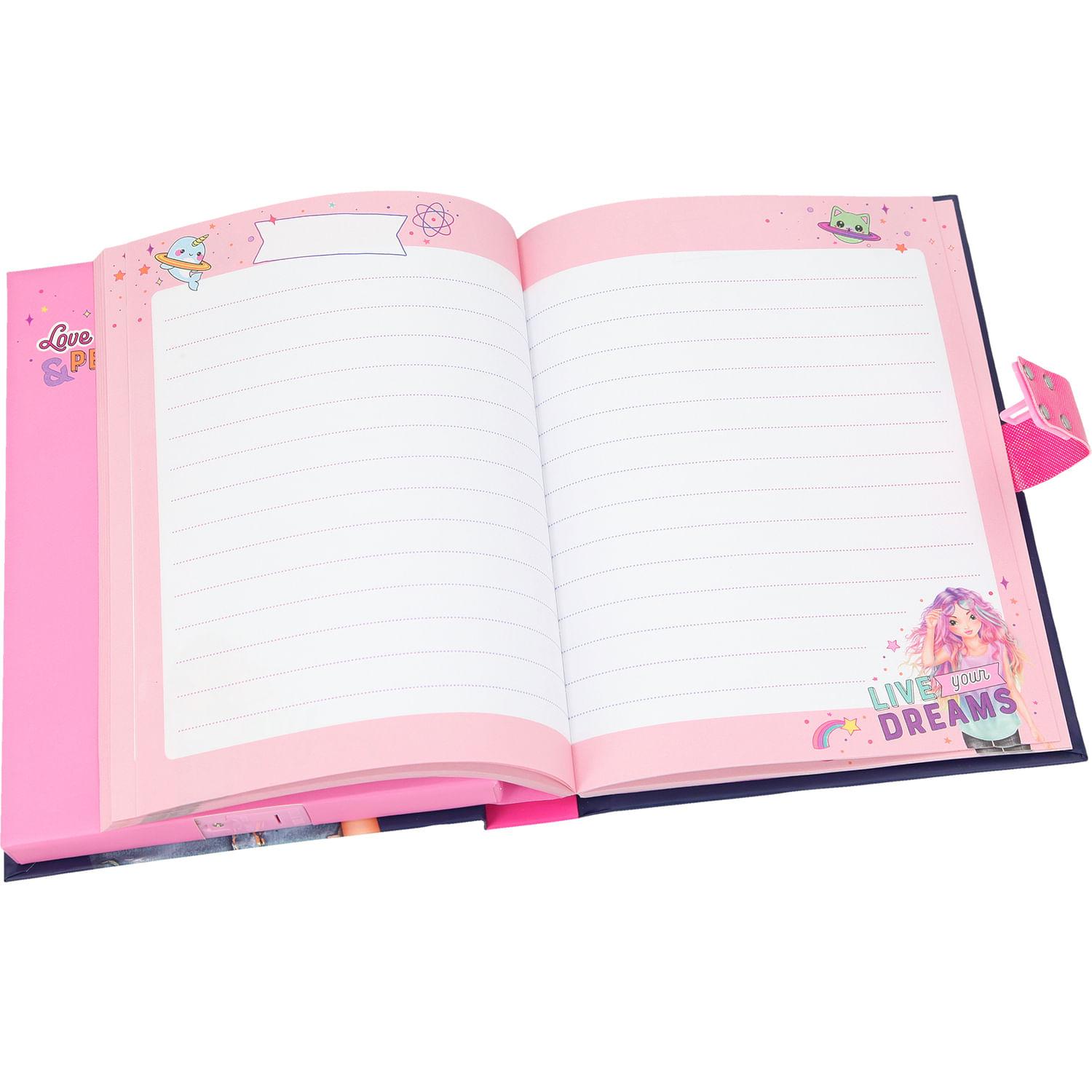 Jurnal cu cod si muzica Top Model Depesche PT10298 fotografia produsului View 3 L