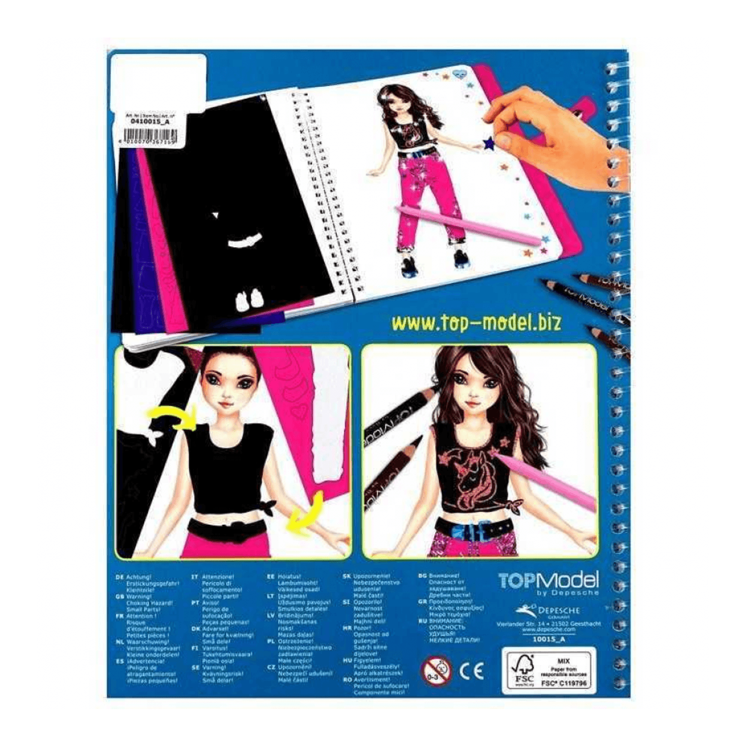 Carte de colorat Magic Fun Depesche PT10015 fotografia produsului