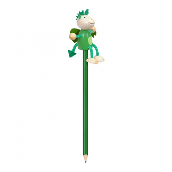 Creion cu figurina lemn Dragonul Verde Fiesta Crafts FCP-5165 elefant 2022