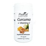 Curcuma plus Vitamina C 40 de capsule fotografia produsului