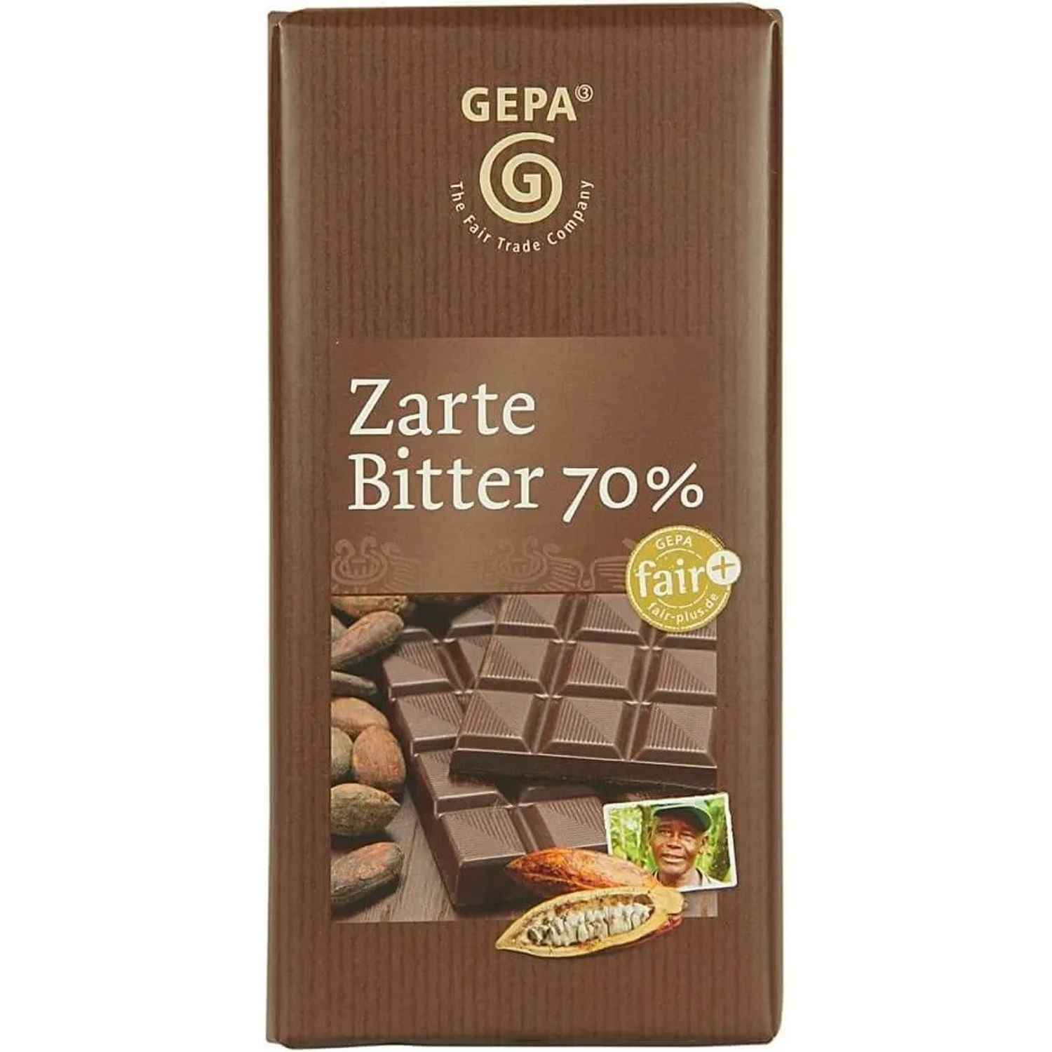 Ciocolata amaruie 70% cacao,100 gr Gepa fotografia produsului