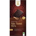 Ciocolata amaruie Bio cu 95% cacao s&atilde;o tom&eacute;, 80 gr Gepa fotografia produsului