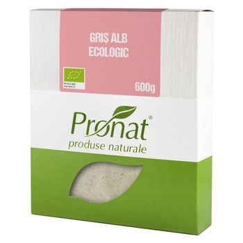 Gris alb bio, 600 g