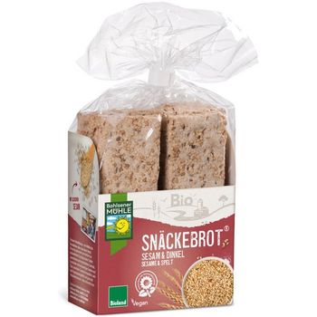 Paine Bio crocanta cu susan si grau spelta, 200g Bohlsener Muhle