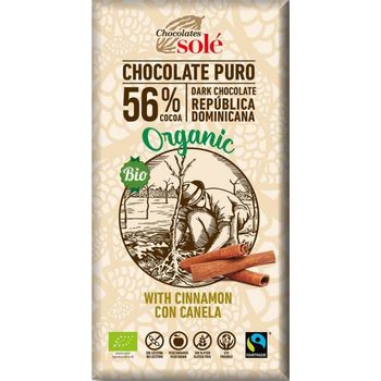 Ciocolata neagra Bio cu scortisoara, 100 gr Chocolates sole Chocolates Sole Alimentare & Superfoods
