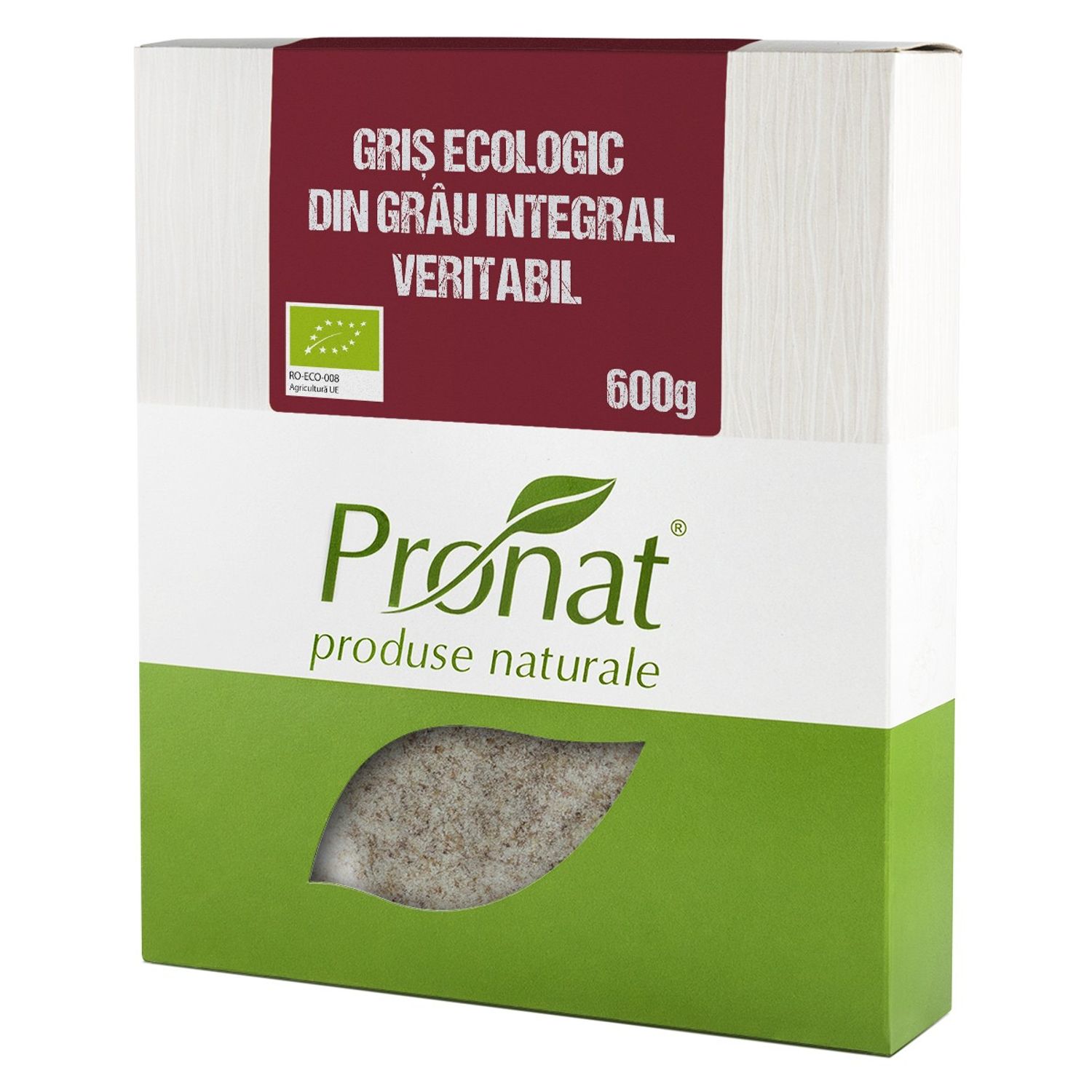 Gris Bio din grau integral veritabil, 600g fotografia produsului