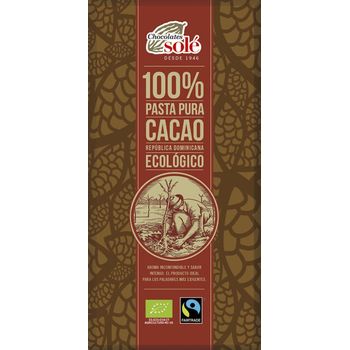 Ciocolata neagra Bio 100% cacao, 100g Chocolates sole Chocolates Sole Chocolates Sole