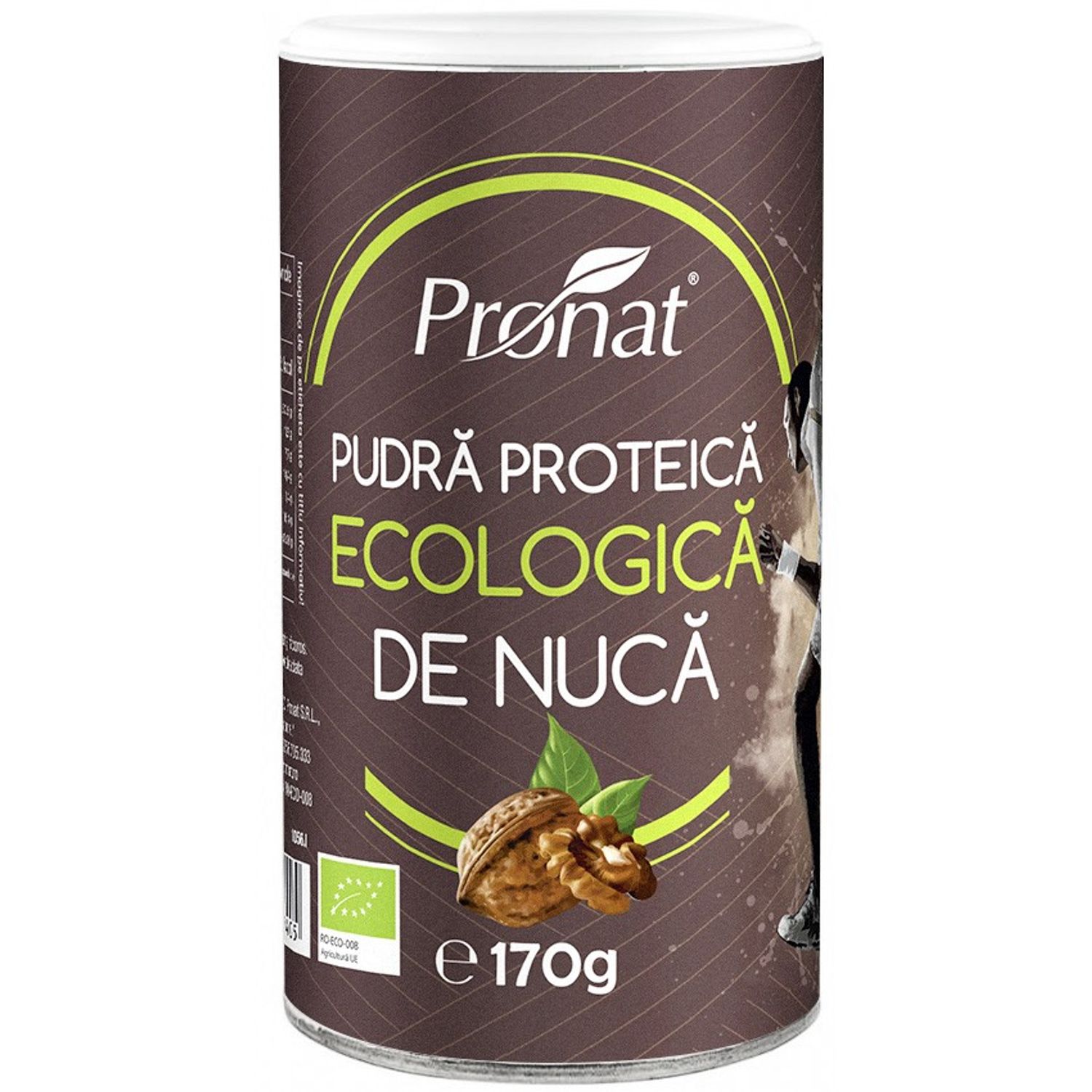 Pudra proteica Bio de nuca, 170 g fotografia produsului