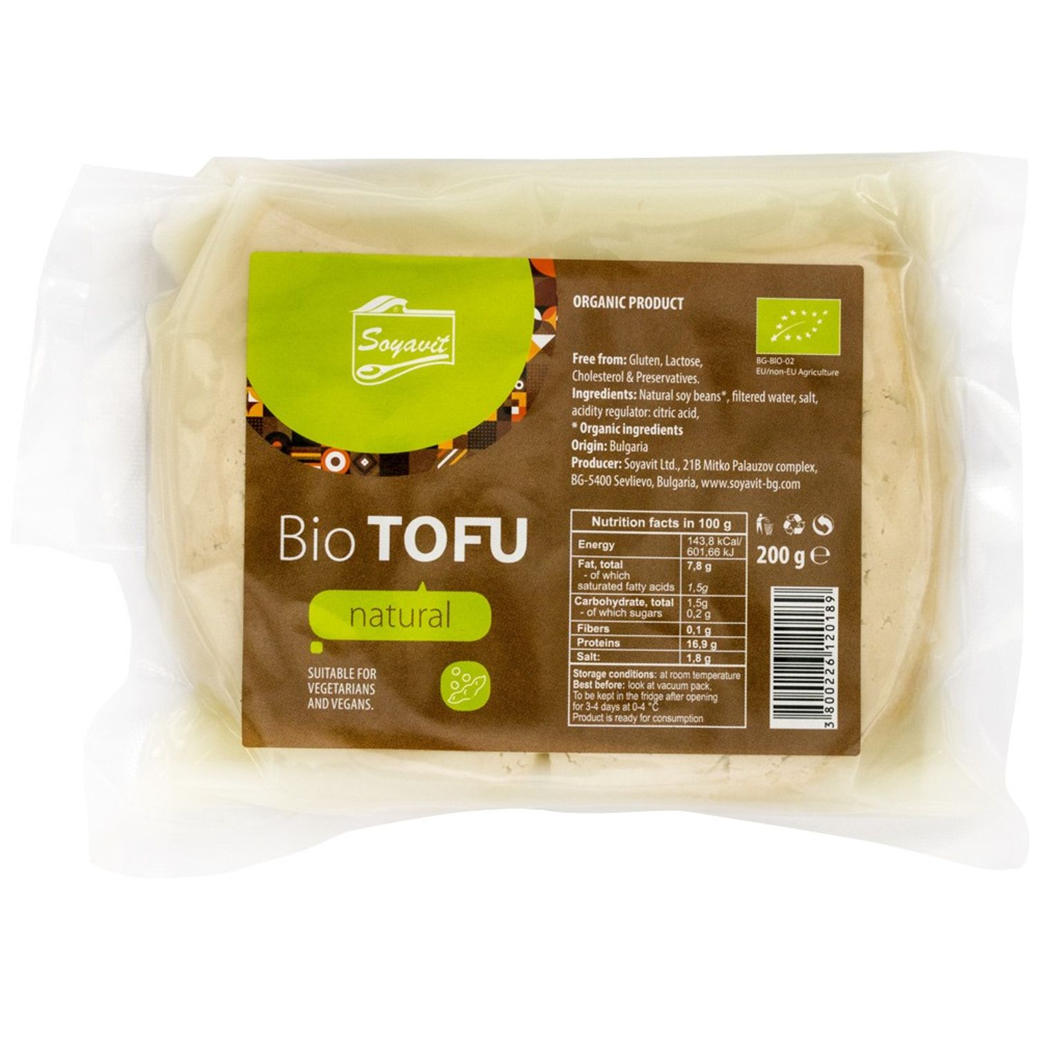 Tofu Bio natur, 200 g Soyavit fotografia produsului
