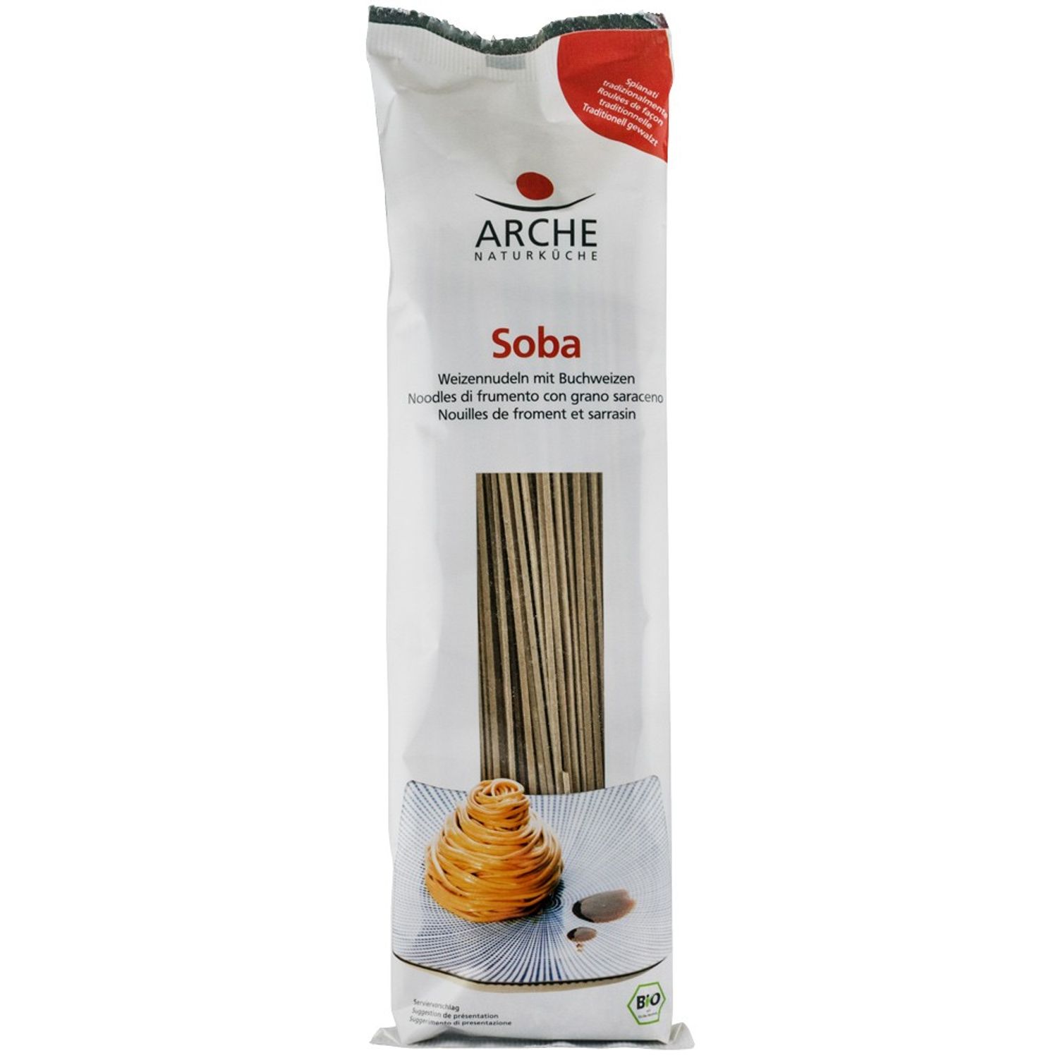 Taitei Bio soba din grau si hrisca, 250 g Arche fotografia produsului
