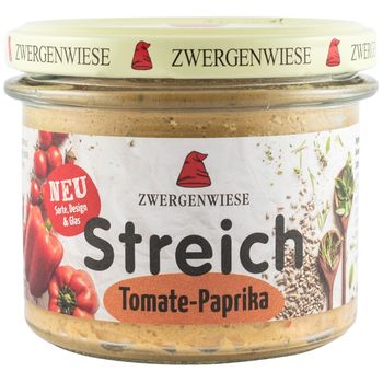 Crema tratinabila bio vegetala cu rosii si ardei, 180g zwergenwiese