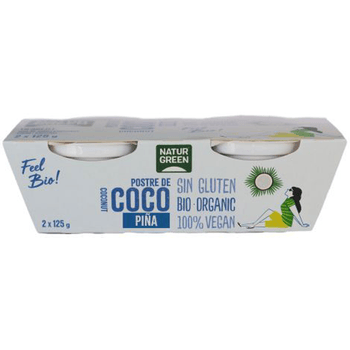 Desert bio cu cocos si ananas, 2x125 g natur green