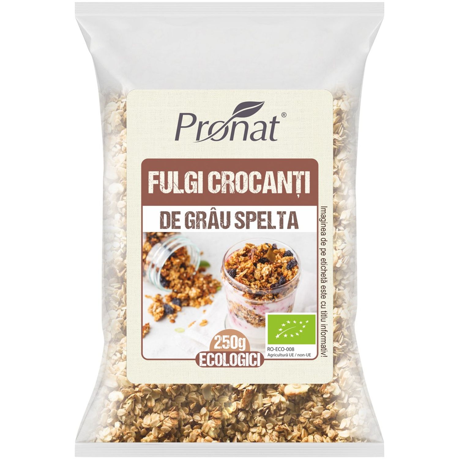 Fulgi crocanti Bio de grau spelta 250g fotografia produsului