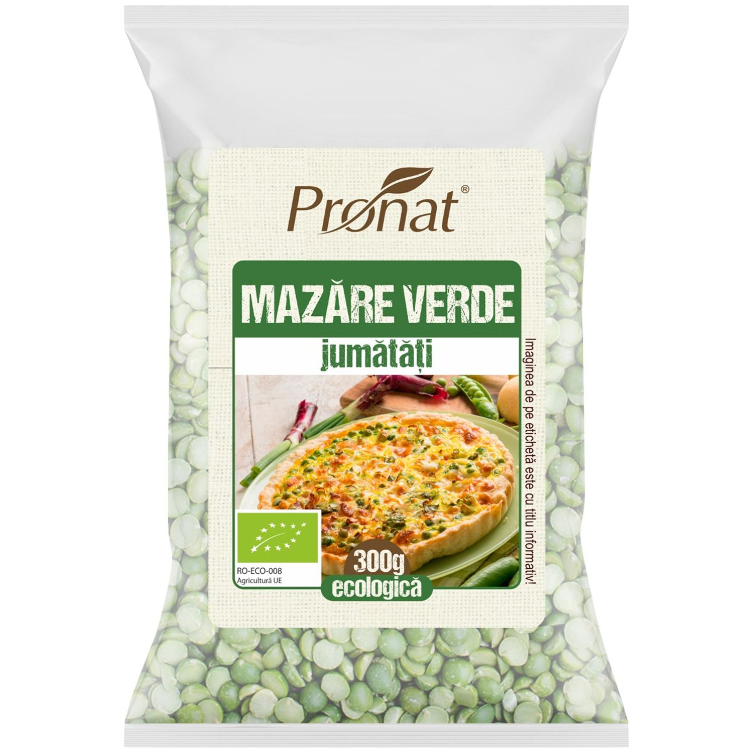 Mazare verde Bio, jumatati, 300 g fotografia produsului