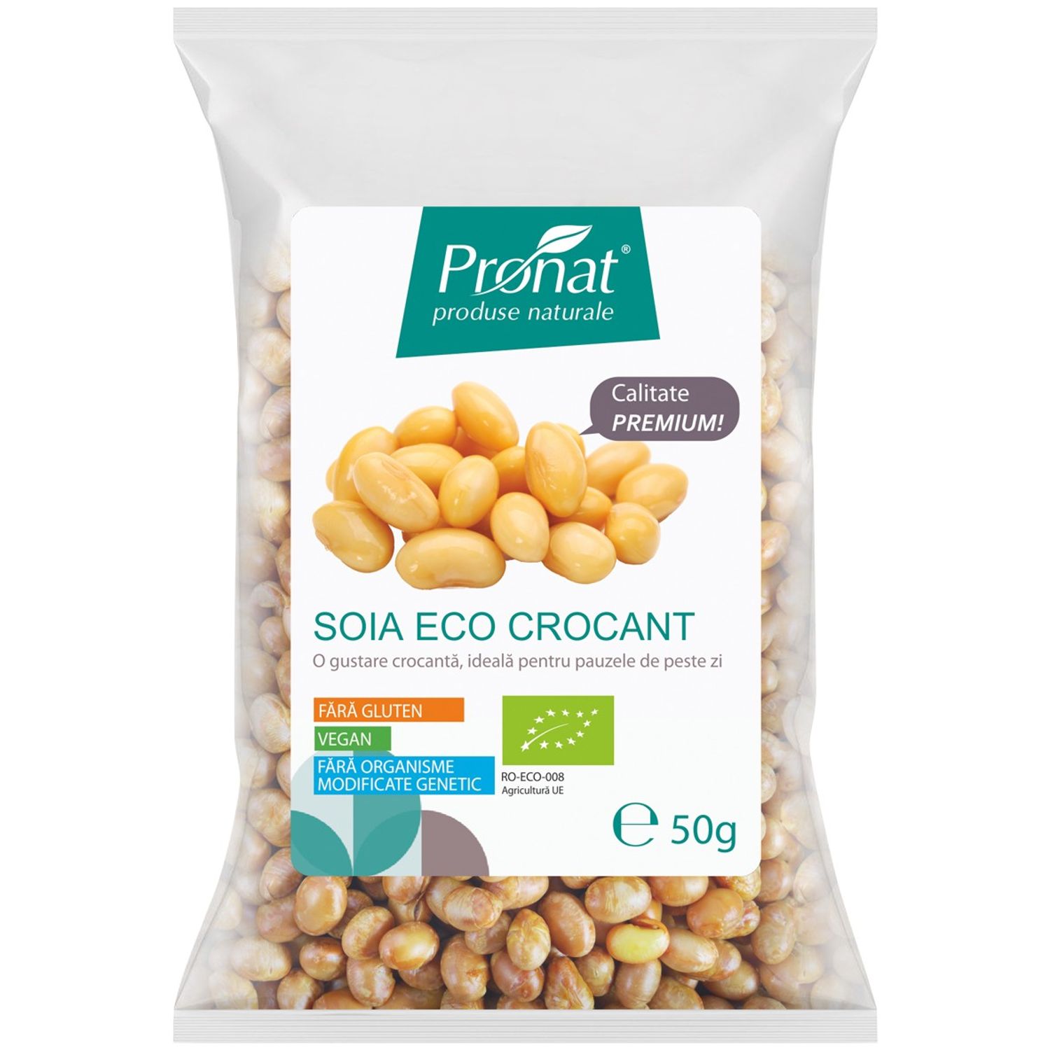 Soia Bio crocant, 50 g fotografia produsului