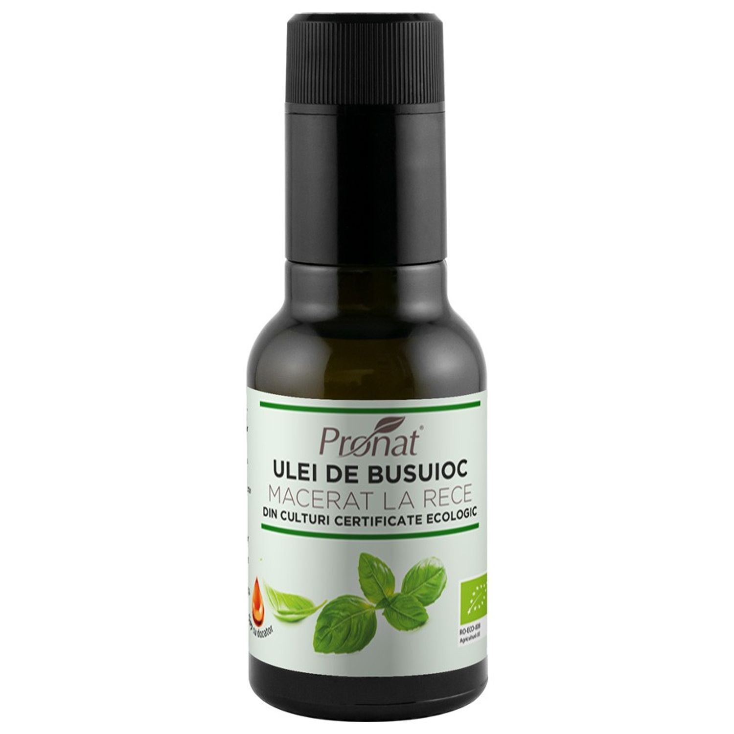 Ulei Bio de busuioc macerat la rece, 100 ml fotografia produsului