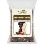Chipsuri de banane invelite in ciocolata amaruie, 100g fotografia produsului